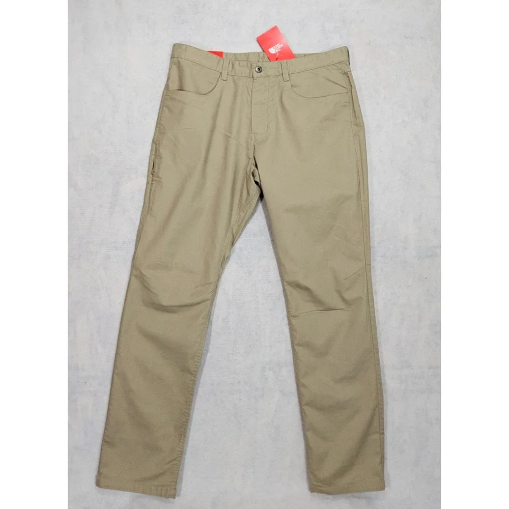 The North Face Motion Pants Men 36 X 33 NEW Standard Fit Stretch Khaki Beige